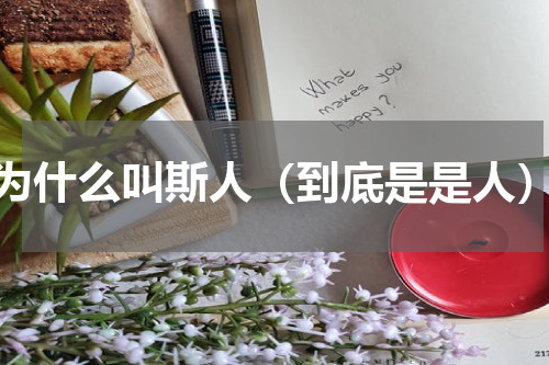 为什么叫斯人（到底是是人）