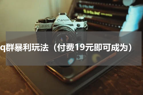 qq群暴利玩法（付费19元即可成为）