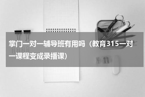 掌门一对一辅导班有用吗（教育315一对一课程变成录播课）