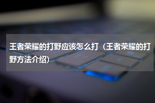 王者荣耀的打野应该怎么打（王者荣耀的打野方法介绍）