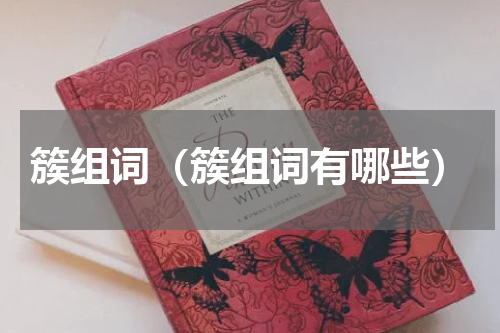 簇组词（簇组词有哪些）