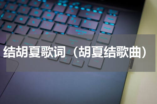 结胡夏歌词（胡夏结歌曲）