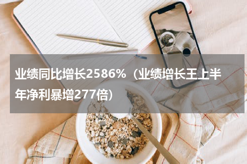 业绩同比增长2586%（业绩增长王上半年净利暴增277倍）
