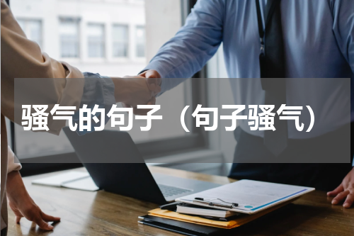 骚气的句子（句子骚气）