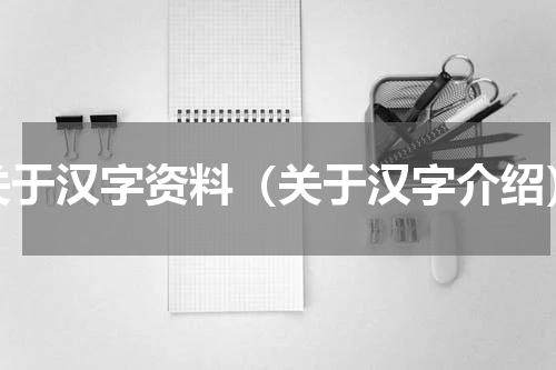 关于汉字资料（关于汉字介绍）