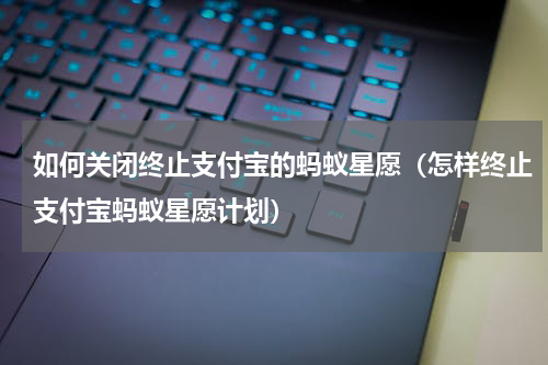 如何关闭终止支付宝的蚂蚁星愿（怎样终止支付宝蚂蚁星愿计划）