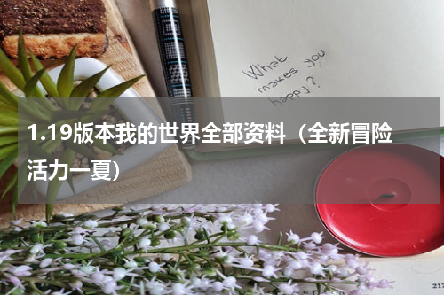 1.19版本我的世界全部资料（全新冒险活力一夏）