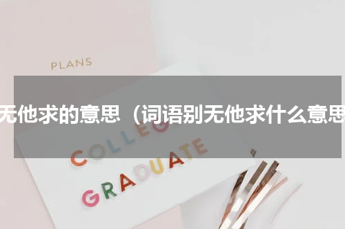 别无他求的意思（词语别无他求什么意思）