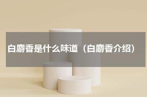 白麝香是什么味道（白麝香介绍）