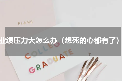 业绩压力大怎么办（想死的心都有了）