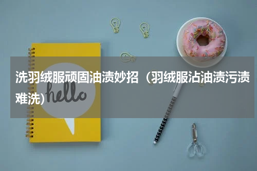 洗羽绒服顽固油渍妙招（羽绒服沾油渍污渍难洗）