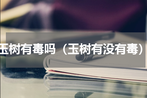 玉树有毒吗（玉树有没有毒）
