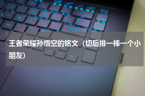 王者荣耀孙悟空的铭文（切后排一棒一个小朋友）
