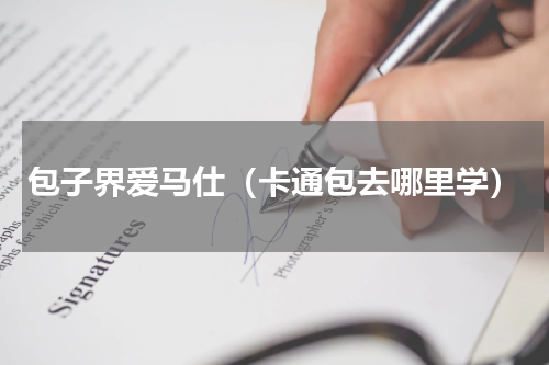 包子界爱马仕（卡通包去哪里学）