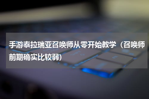 手游泰拉瑞亚召唤师从零开始教学（召唤师前期确实比较弱）