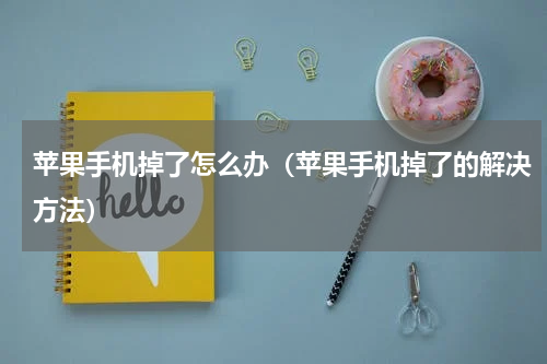 苹果手机掉了怎么办（苹果手机掉了的解决方法）