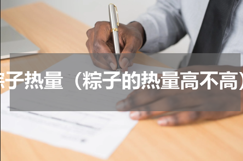 粽子热量（粽子的热量高不高）
