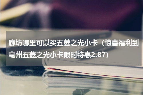 廊坊哪里可以买五菱之光小卡（惊喜福利到亳州五菱之光小卡限时特惠2.87）