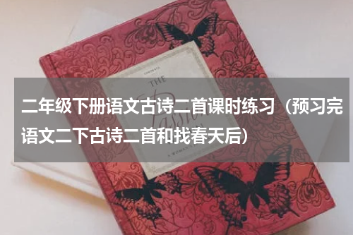 二年级下册语文古诗二首课时练习（预习完语文二下古诗二首和找春天后）