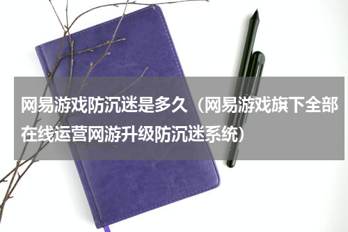 网易游戏防沉迷是多久（网易游戏旗下全部在线运营网游升级防沉迷系统）