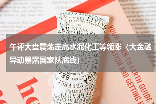 午评大盘震荡走高水泥化工等领涨（大金融异动暴露国家队底线）