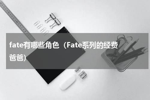 fate有哪些角色（Fate系列的经费爸爸）