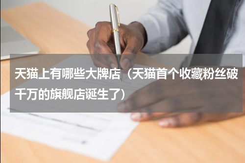天猫上有哪些大牌店（天猫首个收藏粉丝破千万的旗舰店诞生了）