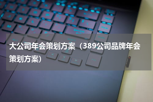 大公司年会策划方案（389公司品牌年会策划方案）