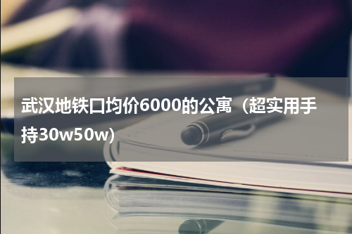 武汉地铁口均价6000的公寓（超实用手持30w50w）