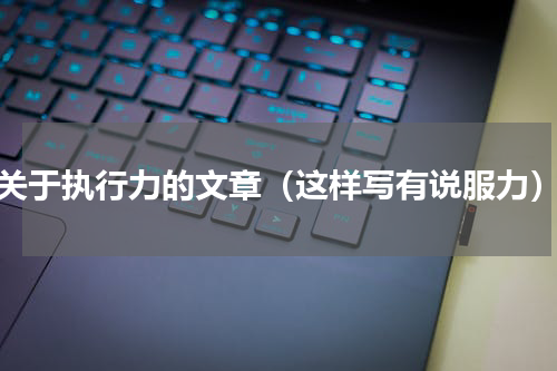 关于执行力的文章（这样写有说服力）