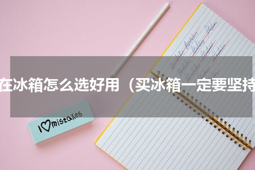 现在冰箱怎么选好用（买冰箱一定要坚持）