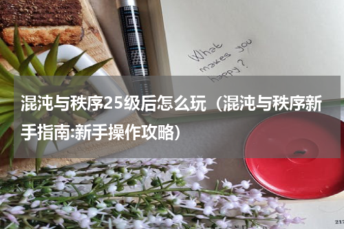混沌与秩序25级后怎么玩（混沌与秩序新手指南:新手操作攻略）
