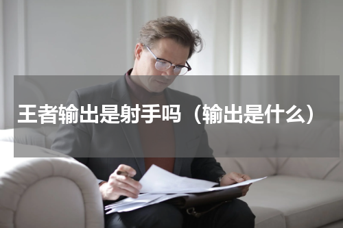王者输出是射手吗（输出是什么）