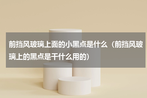 前挡风玻璃上面的小黑点是什么（前挡风玻璃上的黑点是干什么用的）