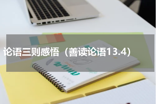 论语三则感悟（善读论语13.4）