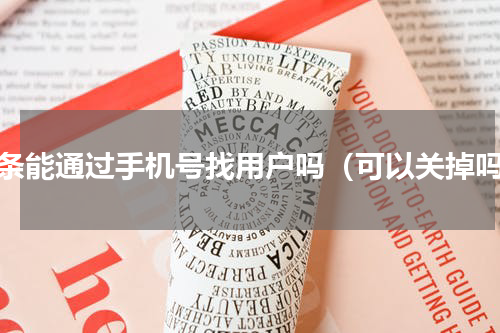 头条能通过手机号找用户吗（可以关掉吗）
