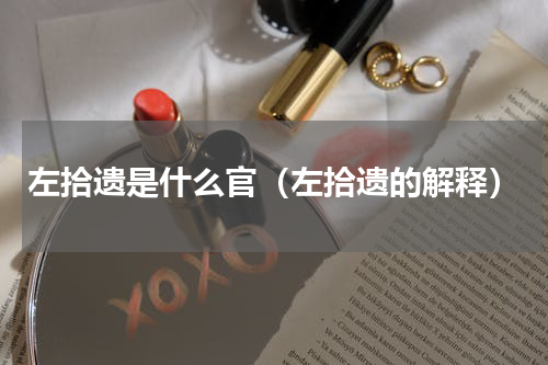 左拾遗是什么官（左拾遗的解释）