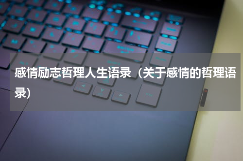 感情励志哲理人生语录（关于感情的哲理语录）