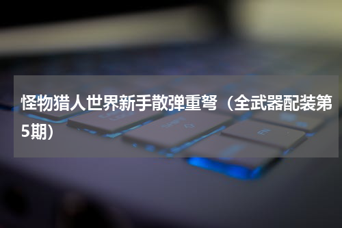 怪物猎人世界新手散弹重弩（全武器配装第5期）