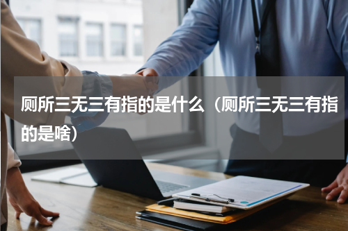 厕所三无三有指的是什么（厕所三无三有指的是啥）