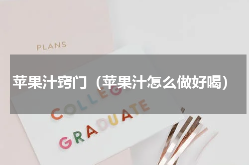 苹果汁窍门（苹果汁怎么做好喝）