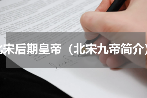 北宋后期皇帝（北宋九帝简介）