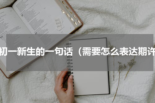 给初一新生的一句话（需要怎么表达期许）