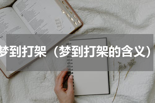 梦到打架（梦到打架的含义）
