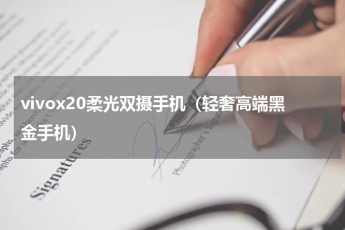 vivox20柔光双摄手机（轻奢高端黑金手机）
