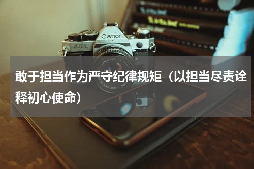 敢于担当作为严守纪律规矩（以担当尽责诠释初心使命）