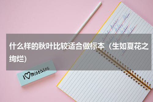 什么样的秋叶比较适合做标本（生如夏花之绚烂）