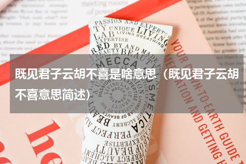 既见君子云胡不喜是啥意思（既见君子云胡不喜意思简述）