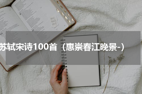 苏轼宋诗100首（惠崇春江晚景-）
