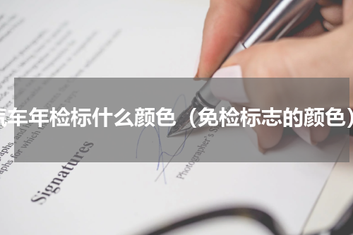 汽车年检标什么颜色（免检标志的颜色）